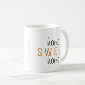 家おもしろい内仕事の仕事の甘い仕事タイポグラフィ コーヒーマグカップ (正面右)