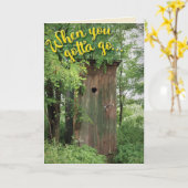 家おもしろい屋に行かなければならないとき カード (黄色い花)