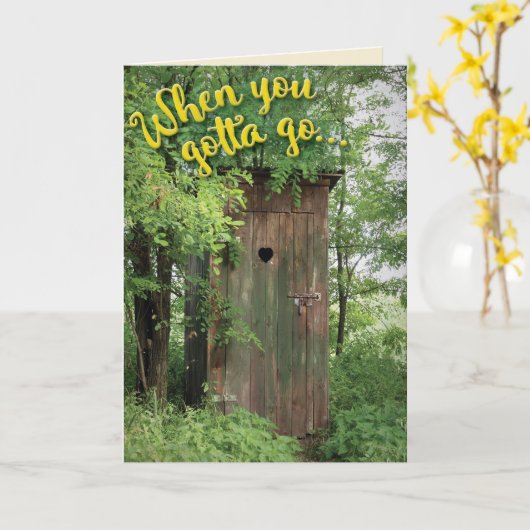 家おもしろい屋に行かなければならないとき カード (黄色い花)