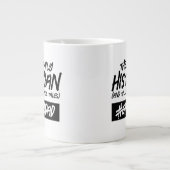 家おもしろい族の歴史家…ハッシュタグおじいちゃん ジャンボコーヒーマグカップ (正面)