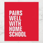 家おもしろい校のワインラベル ワインラベル (シングルラベル)