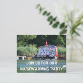 家おもしろい温暖化パーティー 案内ポストカード (スタンド正面)