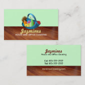 家およびオフィスのクリーニングの名刺 名刺 (正面/裏面)