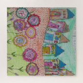 家お洒落と花 ジグソーパズル (横)