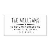 家お洒落名と差出人住所 セルフインキングスタンプ (デザイン)