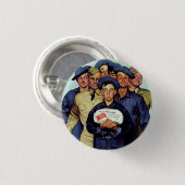 家からのウィリーGillisのパッケージ 缶バッジ (正面&裏面)