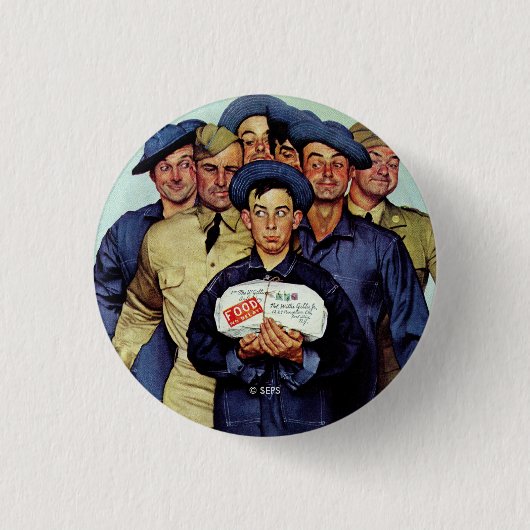 家からのウィリーGillisのパッケージ 缶バッジ (正面)