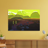 家から遠く キャンバスプリント (インサイチュ (リビング))