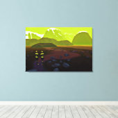 家から遠く キャンバスプリント (インサイチュ (ウッドフロア))