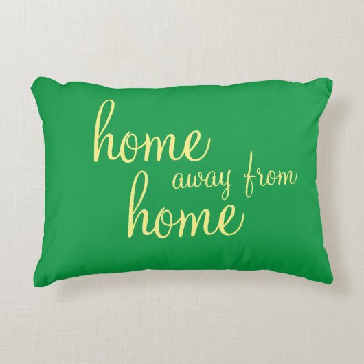 家かわいらしに帰遠くにる緑色のアクセント枕 アクセントクッション (正面)