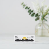 家が付いている名刺 スキニー名刺 (スタンド正面)