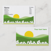 家が付いている名刺 名刺 (正面/裏面)