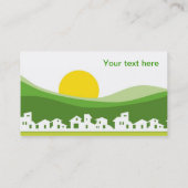 家が付いている名刺 名刺 (裏面)