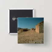 家が付いている村の通り 缶バッジ (正面&裏面)