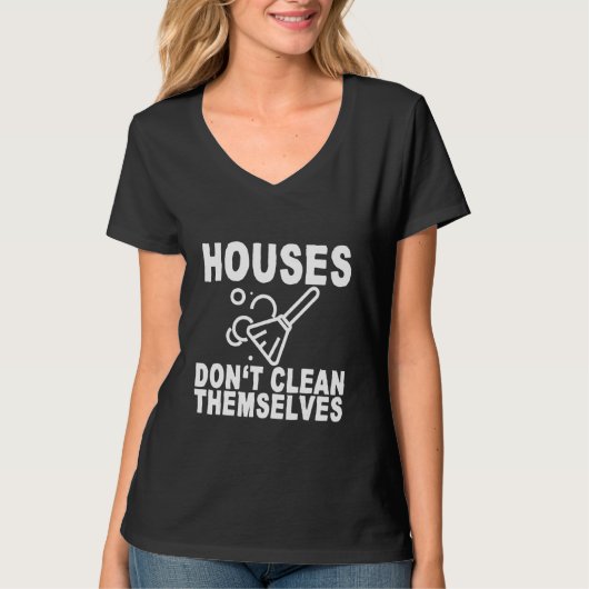 家が掃除しない Tシャツ (正面)
