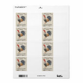 「家きん」 ラベル (フルシート)