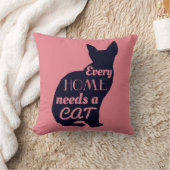 家ごとに猫が必要だ クッション (ブランケット)