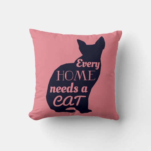 家ごとに猫が必要だ クッション (正面)