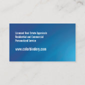 家そして家内経営カード 名刺 (裏面)