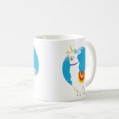 家でおもしろい働くのは素晴らしいラマのドラマ コーヒーマグカップ (正面右)