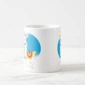 家でおもしろい働くのは素晴らしいラマのドラマ コーヒーマグカップ (中央)