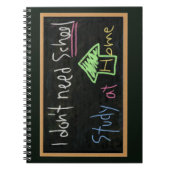 家で学校や勉強は要らない ノートブック (正面)