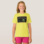 家で学校や勉強は要らない Tシャツ (正面フル)