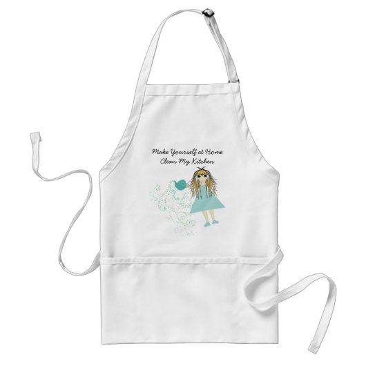 家で自分を作るアニメの女の子キッチン スタンダードエプロン (正面)