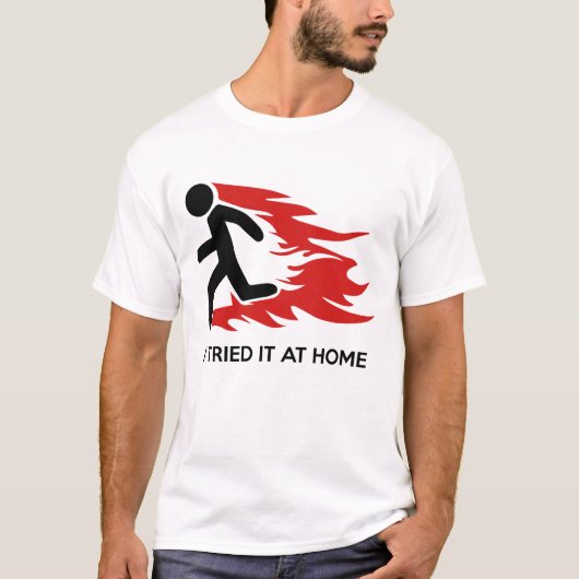 家で試してみた Tシャツ (正面)