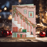 家とは、そこにストッキングがある場所 シーズンカード<br><div class="desc">オリジナルイラスト ⓒ Becky Nimoy 2023
ご希望に応じて、内部の背景色を変更したり、写真や印刷されたメッセージを追加することができます。</div>