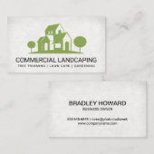 家とトピアリーの木 名刺 (正面/裏面)