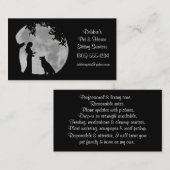 家とペットの座り 名刺 (正面/裏面)