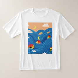 家とボート Tシャツ