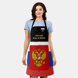 家と国旗の味ロシアの、ロシア/料理 エプロン