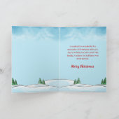 家と木のブラザー&ファミリー用クリスマスカード シーズンカード (内部)