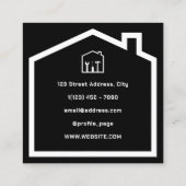 家と道具の便利屋スタイル スクエア名刺 (裏面)