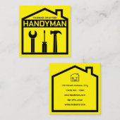 家と道具の便利屋スタイル スクエア名刺 (正面/裏面)