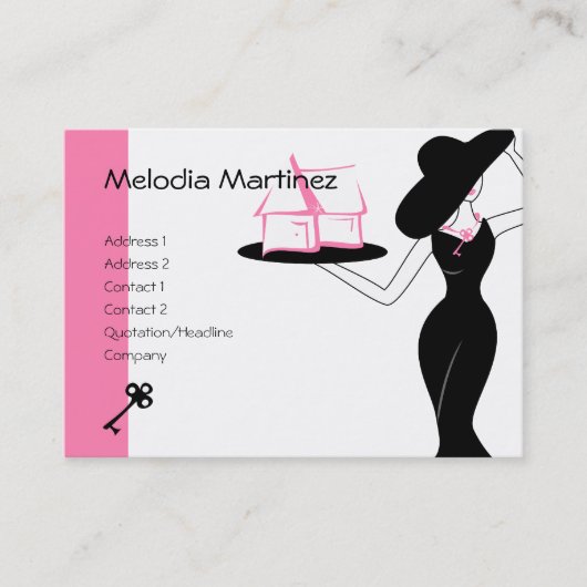 家と鍵 名刺 (正面)