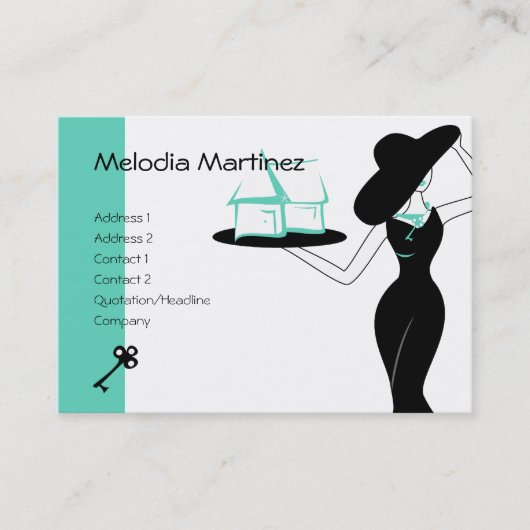 家と鍵 名刺 (正面)