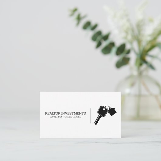 家と鍵 名刺 (スタンド正面)