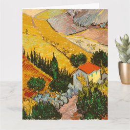 『家と馬鍬を持つ風景』（原題：Landscape with House and Ploughman） カード