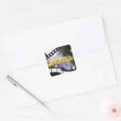 家にいて映画を見て。 スクエアシール (封筒)