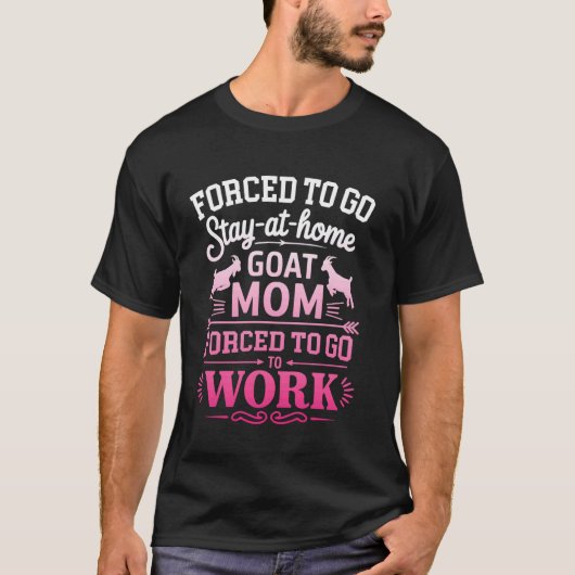 家にいるヤギの母として生まれたが働きに出るはめに Tシャツ (正面)