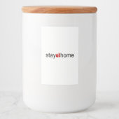 家にいる フードラベル (正面)