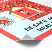 家にいる ポスター (角)