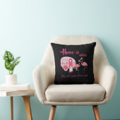 家にはフラミンゴスの贈り物がカスタムある クッション (椅子)