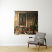 家にもたれる自転車 タペストリー (インサイチュ)