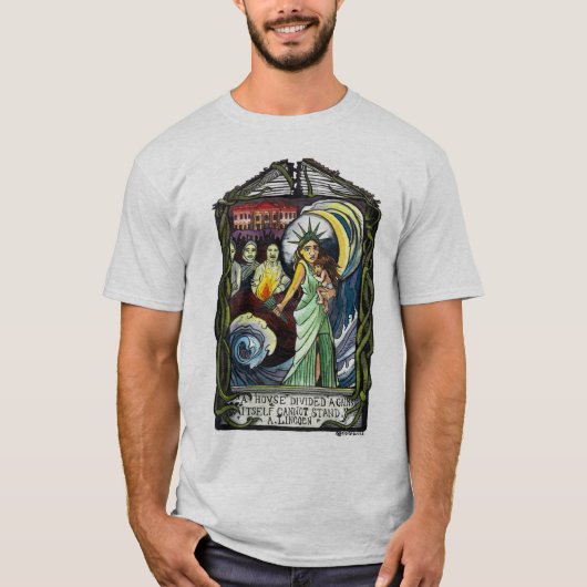 家によって分けられるワイシャツ Tシャツ (正面)