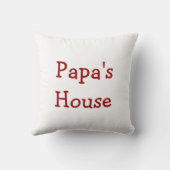 家によって分けられる装飾用クッション クッション (裏面)