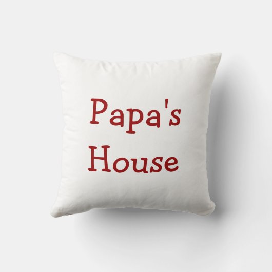 家によって分けられる装飾用クッション クッション (裏面)